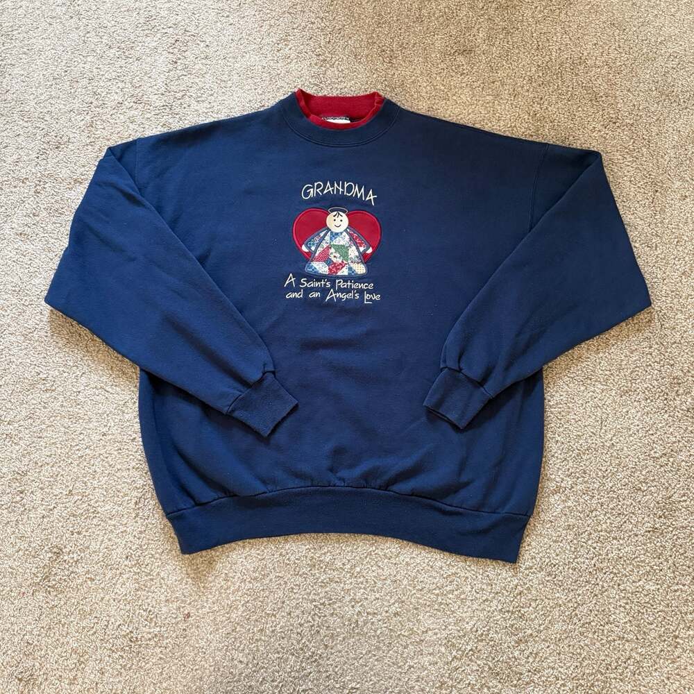 Vintage 90s Grandma Embroidered Sweatshirt